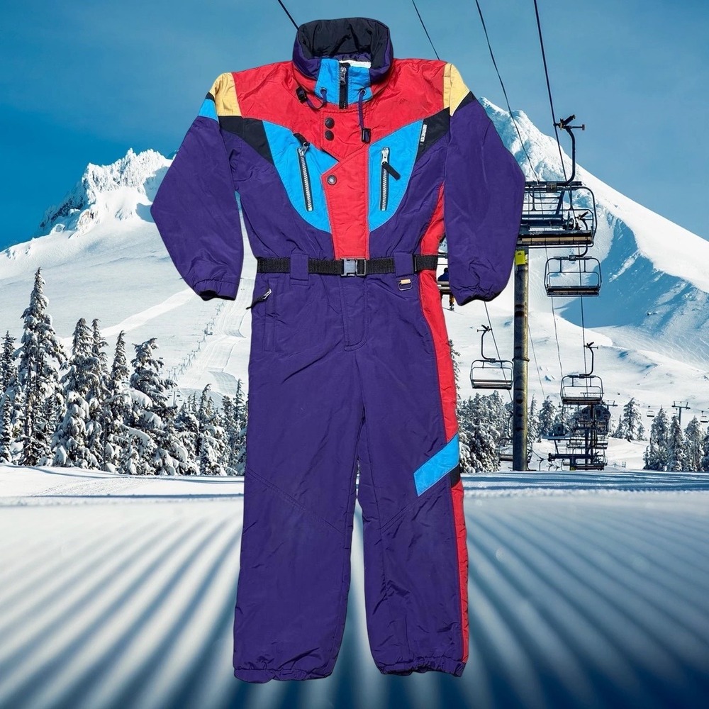 Vintage Obermeyer colorful snow ski suit - YOUTH SIZE 7